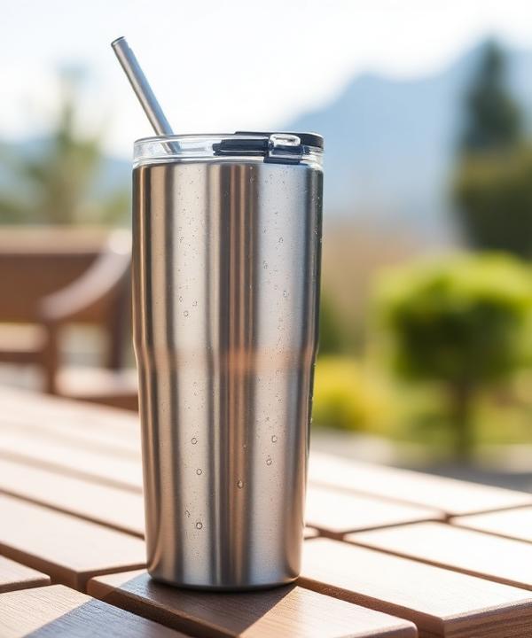 YETI Rambler with Flip Straw